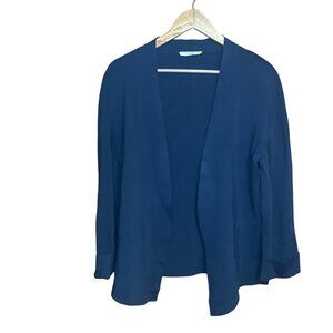 MM. LaFleur Woolf Cardigan XL Black Open Front Jardigan Minimalist Quiet Luxury